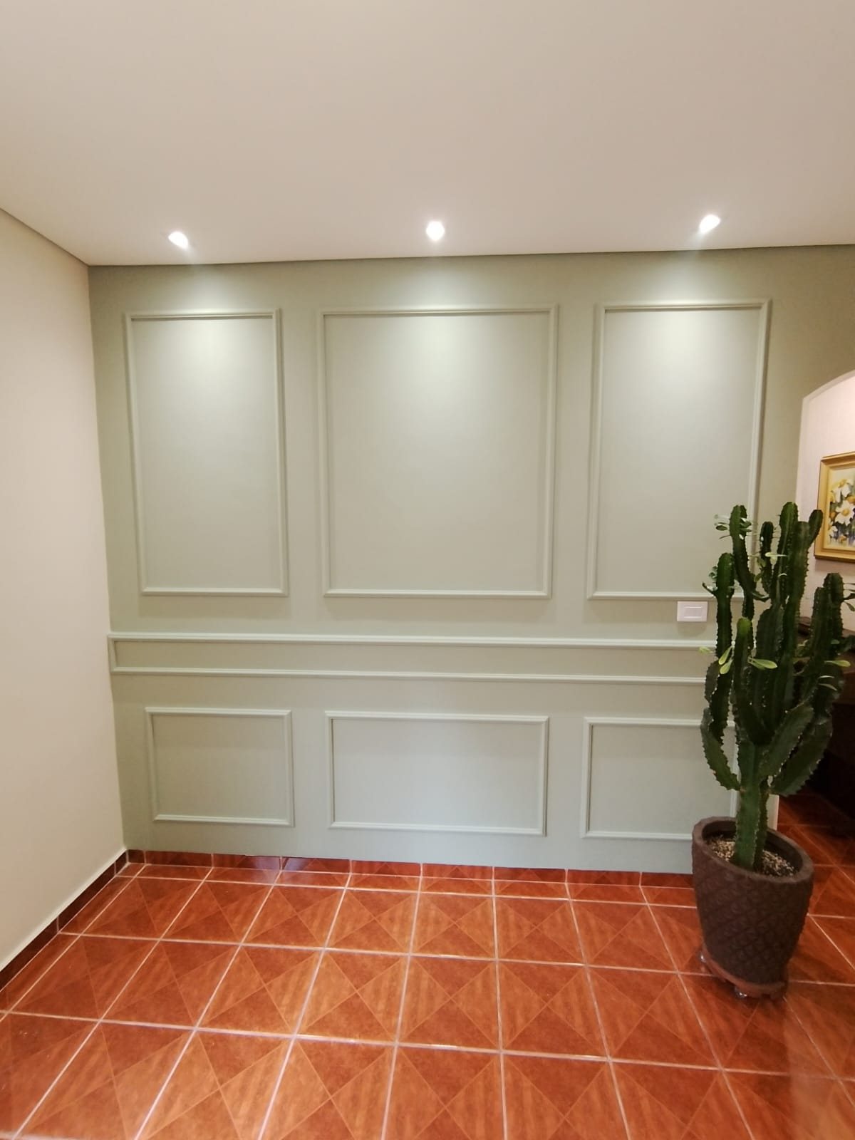 Boiserie finalizado, vista ampla